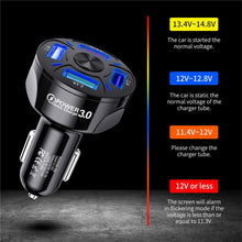 Load image into Gallery viewer, USLION 4 Ports USB Car Charge 48W Quick 7A Mini Fast Charging For iPhone 11 Xiaomi Huawei Mobile Phone Charger Adapter in Car
