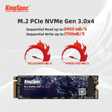 Load image into Gallery viewer, KingSpec M.2 SSD 120GB 256GB 512GB 1TB SSD 2TB hard Drive M2 ssd m.2 NVMe pcie SSD Internal Hard Disk For Laptop Desktop MSI