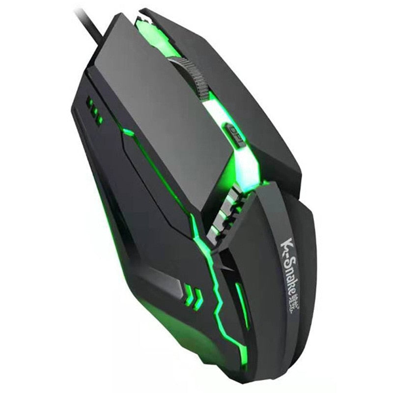 M11 Gaming Electronic Sports RGB Streamer Horse Running Luminous USB Wired PC Computer 1600DPI Laptop Mouse Both hands