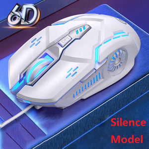 Silver Eagle Machinery Gaming Mouse Cable Computer Desktop Laptop Universal Silent Mute Mouse